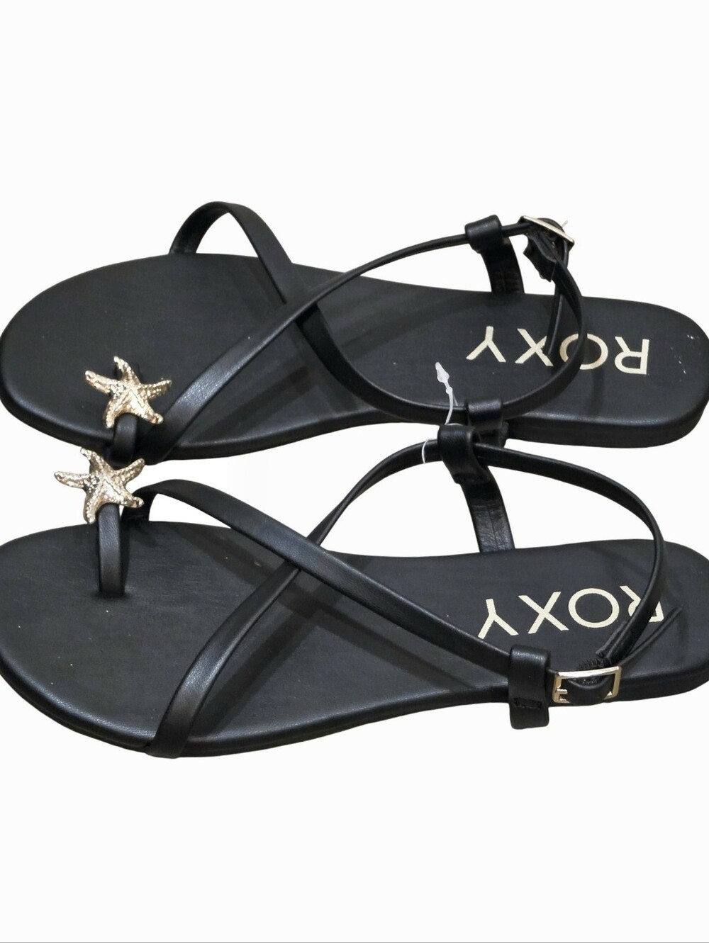 Roxy Starfish Strappy Sandals- Black